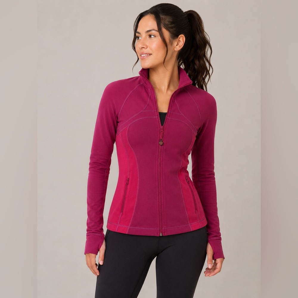 Lululemon Define Jacket Women's 8 Pink Full Zip Luon Yoga Running Activewear
